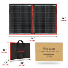 Load image into Gallery viewer, Dokio 18V 80W 160W 100W 200W Portable Foldable Solar Panel
