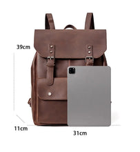 Load image into Gallery viewer, GPR Crazy Horse Leather Men&#39;s Laptop Backpack
