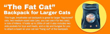 Load image into Gallery viewer, Fat Cat Backpack Carrier - Airline Approved
