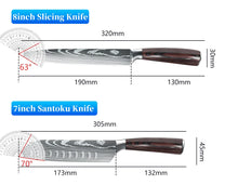 Load image into Gallery viewer, 1-10Pcs Chef Knife For kitchen Damascus Santoku Kitchen Knives Set
