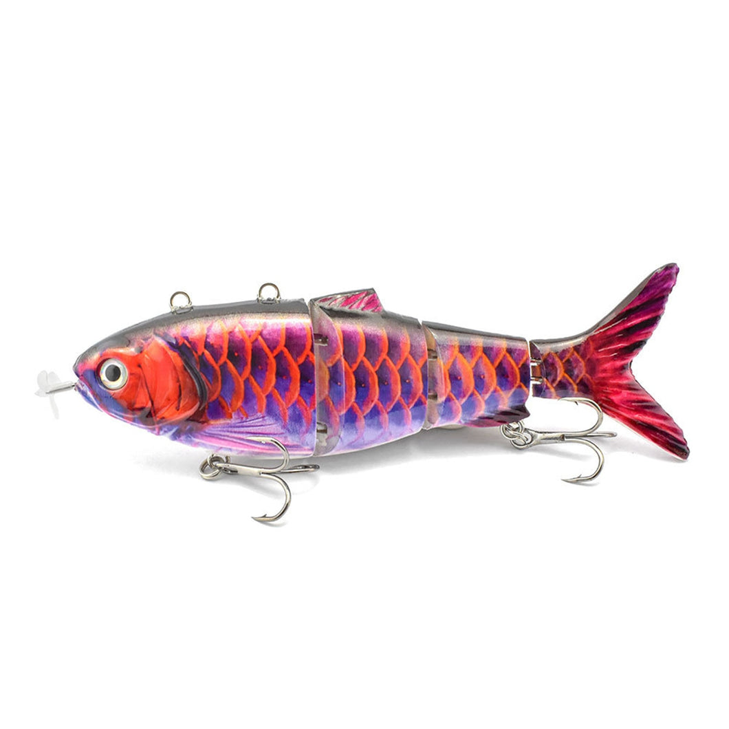 Robotic Fishing Lures Multi Jointed Bait Segments Electric Wobblers For Pike Auto Swimbait USB Rechargeable LED Light Swimming