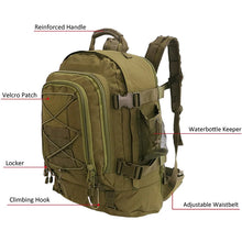 Load image into Gallery viewer, 60L Male Travel Tactical backpack Large
