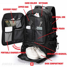 Load image into Gallery viewer, SWISS MILITARY Travel Backpack for Men
