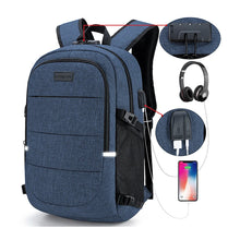 Load image into Gallery viewer, Fashionable Multi Pocket Neutral Backpack, Waterproof, Anti-theft, 14 Inch
