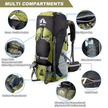 Load image into Gallery viewer, Night Cat Hiking Backpacks 70L Camping Backpacking
