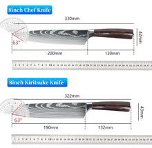 Load image into Gallery viewer, 7CR17 Japanese Kitchen Knives Set
