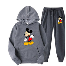 Load image into Gallery viewer, Mickey Mouse Cartoon Anime Women Sweatshirt Sweatpants Set New Fashion Men Pullover Pants Suit Autumn Couple Hoodie Pant Sets
