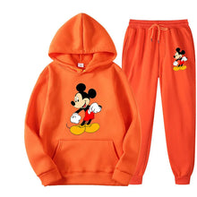 Load image into Gallery viewer, Mickey Mouse Cartoon Anime Women Sweatshirt Sweatpants Set New Fashion Men Pullover Pants Suit Autumn Couple Hoodie Pant Sets
