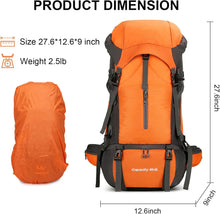 Load image into Gallery viewer, ShowyLive 70L Backpack - Waterproof Hiking Backpack
