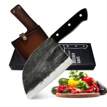 Load image into Gallery viewer, Forged Bone Hammer Kitchen Knives Butcher Knife High Carbon Stainless Steel Kitchen Chopper Meat Cleaver Chef Cooking Tools

