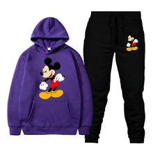 Load image into Gallery viewer, Mickey Mouse Cartoon Anime Women Sweatshirt Sweatpants Set New Fashion Men Pullover Pants Suit Autumn Couple Hoodie Pant Sets
