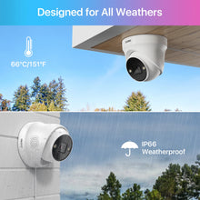 Load image into Gallery viewer, ZOSI 4K PoE IP Camera H.265+ 8MP 5MP HDR Add-on Camera AI Human Detect 100ft Night Vision IP66 Outdoor Video Surveillance Camera
