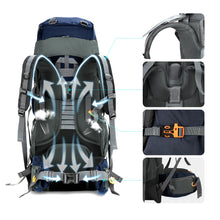 Load image into Gallery viewer, Night Cat Camping Backpacks 90L
