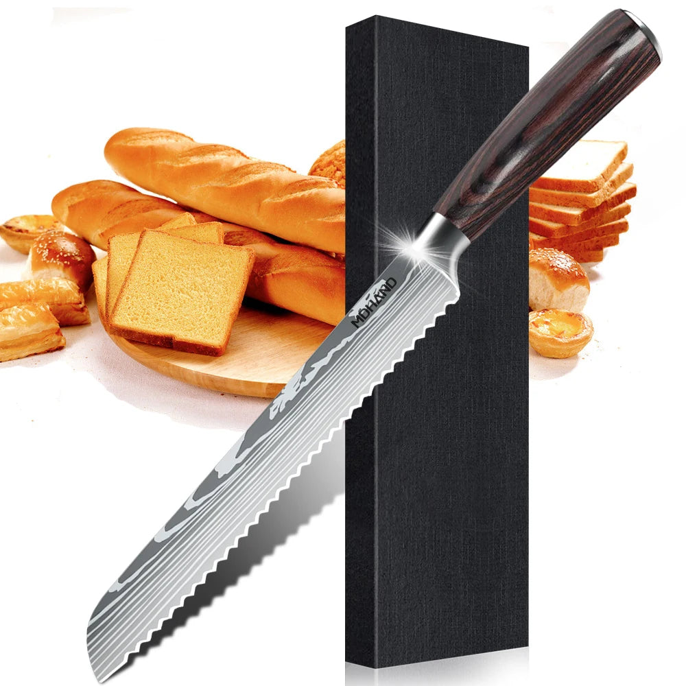 1-10PCS Chef knife Japanese Kitchen Knives Set