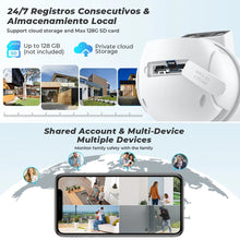 Load image into Gallery viewer, Outdoor Wireless Security IP Camera 4K 8MP HD Dual Lens External Wifi PTZ Camera Auto Tracking Street Surveillance Camera iCsee
