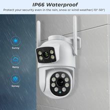 Load image into Gallery viewer, Outdoor Wireless Security IP Camera 4K 8MP HD Dual Lens External Wifi PTZ Camera Auto Tracking Street Surveillance Camera iCsee
