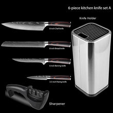 Load image into Gallery viewer, 1-10Pcs Chef Knife For kitchen Damascus Santoku Kitchen Knives Set
