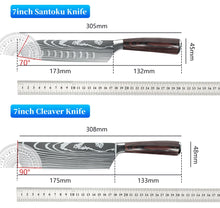 Load image into Gallery viewer, 7CR17 Japanese Kitchen Knives Set
