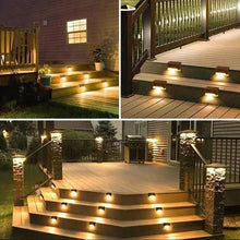 Load image into Gallery viewer, 4/8/12Pcs Solar Deck Lights Outdoor Waterproof LED Fence Lights
