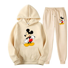 Load image into Gallery viewer, Mickey Mouse Cartoon Anime Women Sweatshirt Sweatpants Set New Fashion Men Pullover Pants Suit Autumn Couple Hoodie Pant Sets
