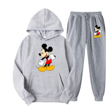 Load image into Gallery viewer, Mickey Mouse Cartoon Anime Women Sweatshirt Sweatpants Set New Fashion Men Pullover Pants Suit Autumn Couple Hoodie Pant Sets
