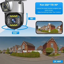 Load image into Gallery viewer, Dual Lens 4G IP Camera WiFi 8MP 4K Surveillance Cameras
