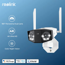 Load image into Gallery viewer, Reolink Duo 2 WiFi Camera 4K Dual Lens Outdoor Security Camera CCTV 8MP IP Cam Smart Detection Home Video Security Protection
