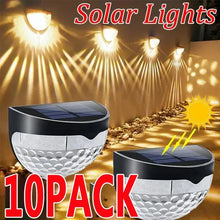 Load image into Gallery viewer, 1-10Pack LED Solar Light Outdoor Wall Lamps
