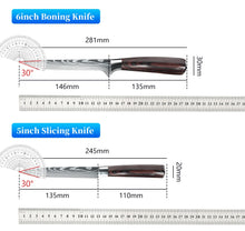 Load image into Gallery viewer, 7CR17 Japanese Kitchen Knives Set
