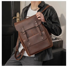 Load image into Gallery viewer, GPR Crazy Horse Leather Men&#39;s Laptop Backpack
