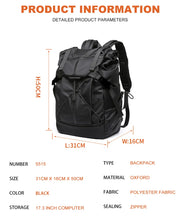 Load image into Gallery viewer, Premium Oxford Men&#39;s Backpack 15.6inch Laptop
