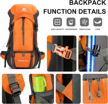 Load image into Gallery viewer, ShowyLive 70L Backpack - Waterproof Hiking Backpack
