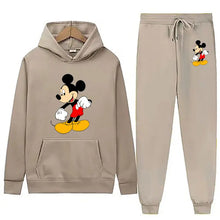 Load image into Gallery viewer, Mickey Mouse Cartoon Anime Women Sweatshirt Sweatpants Set New Fashion Men Pullover Pants Suit Autumn Couple Hoodie Pant Sets
