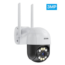 Load image into Gallery viewer, ZOSI Wifi PTZ Camera 2MP/3MP/4MP Starlight Night Vison Surveillance Outdoor IP Camera 2-Way Audio AI Human Detect Wireless Cam
