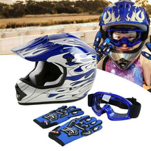 Load image into Gallery viewer, DOT Motorcycle Youth Kids Child helmet full face
