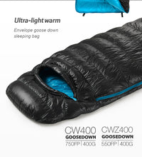 Load image into Gallery viewer, Naturehike cw400 Sleeping Bag Lightweight Goose Down Sleeping Bag Winter Sleeping Bag Ultralight Hiking Camping Sleeping Bag
