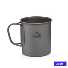 Load image into Gallery viewer, Widesea Camping Mug Titanium Cup Tourist Tableware Picnic Utensils Outdoor Kitchen Equipment Travel Cooking set Cookware Hiking
