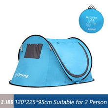 Load image into Gallery viewer, ZOMAKE Beach Tent Pop Up Large Automatic Instant Lightweight Hiking Camping Tent for 3 Person Waterproof  Tent  Foldable
