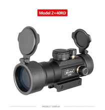 Load image into Gallery viewer, Tactical 1X40 MM Red Green Dot Sight Scope Optic Collimator Hunting Riflescope With 11/20MM Dovetail For Rifle Outdoor Air Gun
