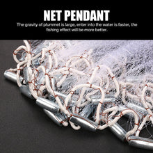 Load image into Gallery viewer, Fishing Casting Net 2.4/3/3.6/4.8M American Cast with Sinker Small Mesh Trap for Fish Network Throw Gill Net with Shrimp Pot
