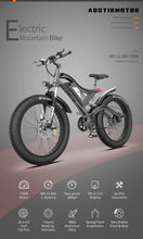 Load image into Gallery viewer, AOSTIRMOTOR S18 Ebike 750W Motor 48V 15Ah Battery Electric Mountain Bike 26Inch 4.0 Fat Tire Bicycle Beach Cycling For Aldult
