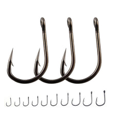 Load image into Gallery viewer, 100pcs Fishing Hooks Set Carbon Steel
