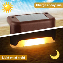 Load image into Gallery viewer, Warm White LED Solar Lamp Path Stair Outdoor
