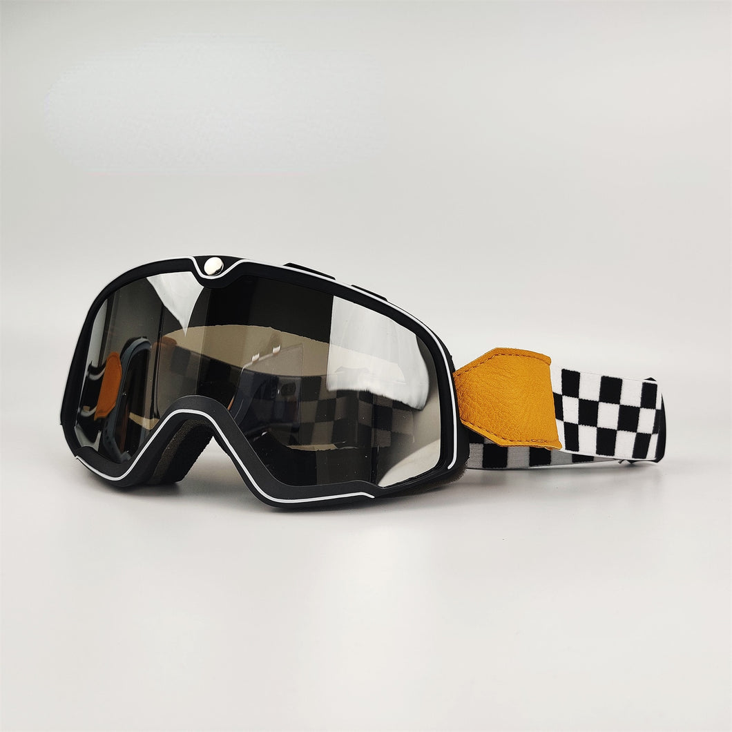 Retro Motorcycle Goggles Ski Glasses Motocross Sunglasses Wide Vision MTB ATV Goggles Cafe Racer Chopper Cycling Racing