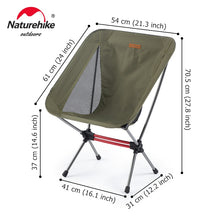 Load image into Gallery viewer, Naturehike Camping Chair YL08 YL09 YL10 Chairs Portable Ultralight Chair Outdoor Folding Chair Fishing Chair Picnic Beach Chair
