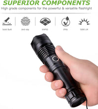 Load image into Gallery viewer, ZK30 10000 Lumen Rechargeable Tactical Flashlight
